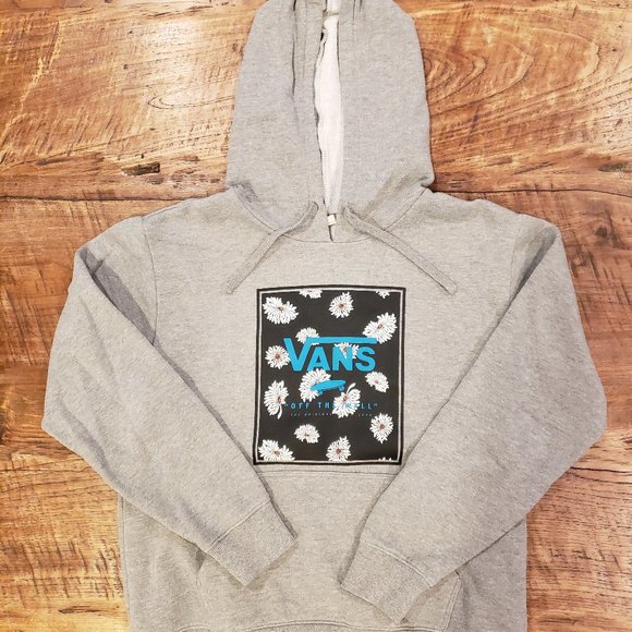 Vans Sweaters - Vans - Women's - Hoodie Sweatshirt - Grey - Size S